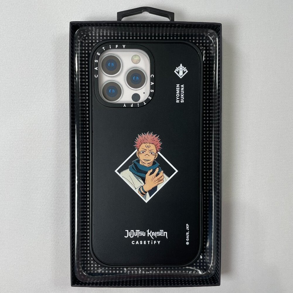 CASETiFY Jujutsu Kaisen Ryomen Sukuna Case iPhone 14 Pro Max Matte Black MagSafe